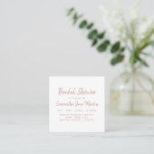 Rose Gold Foil & Script Brautparty Ticket (Stehend Vorderseite)