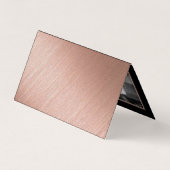 Rose Gold Foil & Script Foto Save the Date Card Visitenkarten (Rückseite)