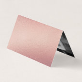 Rose Gold Foil Script Hochzeit Danke Karte (Rückseite)