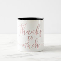 Rose Gold Foil Script Vielen Dank