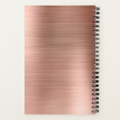 Rose Gold Foil Signature Monogramm klein für eine  Notizblock (Rückseite)