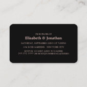Rose Gold Foil Strip, Engagement Party Ticket (Rückseite)