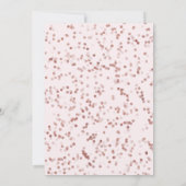 Rose Gold Foil Sweet 16 Bday Balloons Party Rose Einladung (Rückseite)