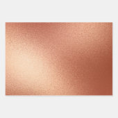 Rose Gold Foil und Glitzer Muster Geschenkpapier Set (Vorderseite 2)