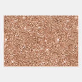 Rose Gold Foil und Glitzer Musterpapier Geschenkpapier Set (Vorderseite)