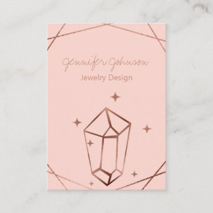 Rose Gold Foil Visitenkarte