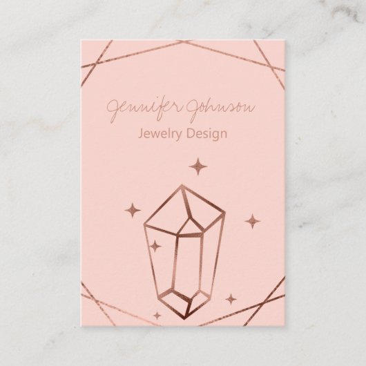 Rose Gold Foil Visitenkarte (Vorderseite)