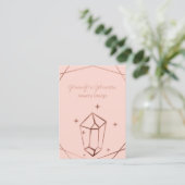 Rose Gold Foil Visitenkarte (Stehend Vorderseite)