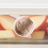 Rose Gold Foil Wax Siegel Initials Wedding Monogra Etiketten (Befestigt)