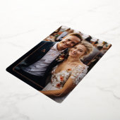 Rose-Gold, Foil, Wedding, 1 Foto "Danke! Folieneinladung (Gedreht)