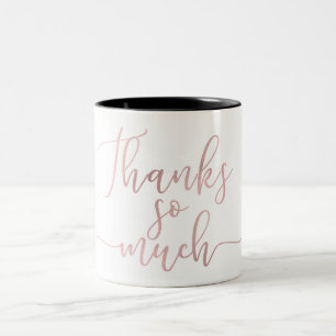 Rose Gold Folie Schriftart Danke Dankeschön Zweifarbige Tasse