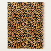 Rose Gold Fossil Leopard Pinselstrich Planer (Rückseite)