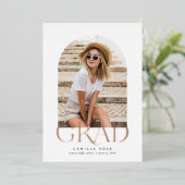 Rose Gold Fossil Weiß Moderner Minimalistischer Ab Folieneinladung (Stehend vorne)