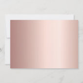 Rose Gold Foto Arch Geburtstag Einladung (Rückseite)