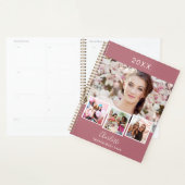 Rose Gold Foto Collage Termine 2026 Planer (Anzeige)