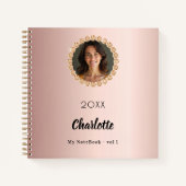 Rose Gold Foto Diamanten Notizblock (Vorderseite)