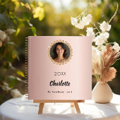Rose Gold Foto Diamanten Notizblock
