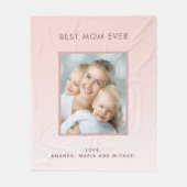 Rose Gold Foto erröten Fleecedecke (Vorderseite)