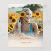 Rose Gold Foto Graduation Party Einladung (Rückseite)