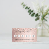 Rose Gold-Foto Treuekarte (Stehend Vorderseite)