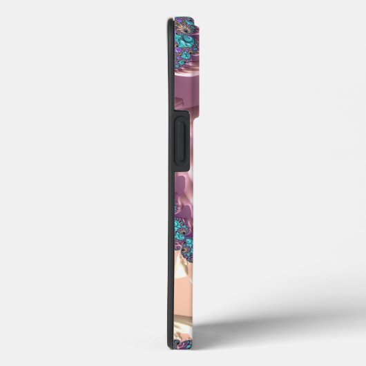 Rose Gold Fraktal Handgeschriebene Kalligrafie Case-Mate iPhone Hülle (Rückseite / Rechts)