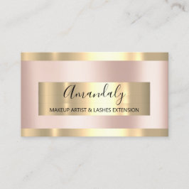 Rose Gold Frame Eventplaner Elegant Visitenkarte