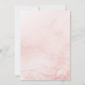 Rose Gold Frau Geburtstag Einladung (Rückseite)