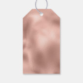 Rose Gold Frohe Weihnachtsbaum Geschenkanhänger (Rückseite)