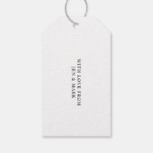 Rose Gold Frohe Weihnachtsgeschenke Tag Geschenkanhänger (Rückseite)