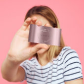 Rose Gold Frühporale Rahmen Eggplant Mauve Visitenkarte