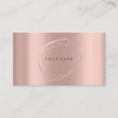 Rose Gold Frühporale Rahmen Vip Metallic Visitenkarte (Vorderseite)