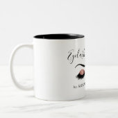 Rose Gold Funkelnd Glitzer Eyelash Extensions Zweifarbige Tasse (Links)