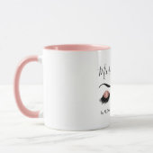 Rose Gold Funkelnd Glitzer Moderne Mikroblende Tasse (Links)