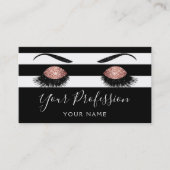 Rose Gold Funkelnd Glitzer Moderne Schönheit Visitenkarte (Vorderseite)