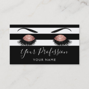 Rose Gold Funkelnd Glitzer Moderne Schönheit Visitenkarte