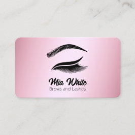 Rose Gold für Brows und Lashes Visitenkarte