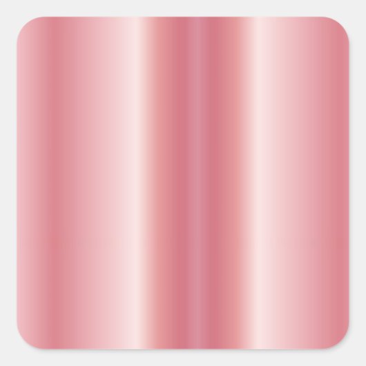 Rose Gold für den QR-Code Ihres benutzerdefinierte Quadratischer Aufkleber (Vorderseite)