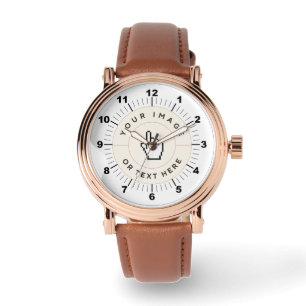 Rose Gold für Männer Vintag- Benutzerdefiniert (Bi Armbanduhr