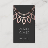 Rose-Gold-Fußball-Logo | Schmuckdesigner Visitenkarte (Vorderseite)