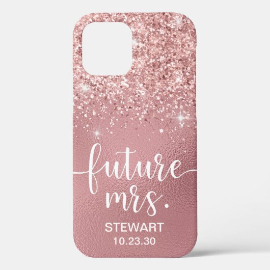 Rose Gold Future Glitzer Case-Mate iPhone Fall Case-Mate iPhone Hülle (Rückseite)
