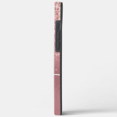 Rose Gold Future Glitzer Case-Mate iPhone Fall Hülle (Rückseite / Links)