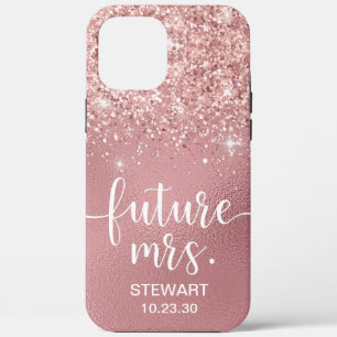 Rose Gold Future Glitzer Case-Mate iPhone Fall Hülle