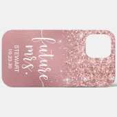 Rose Gold Future Glitzer Case-Mate iPhone Fall Hülle (Rückseite (Horizontal))