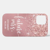 Rose Gold Future Glitzer Case-Mate iPhone Fall Hülle (Rückseite (Horizontal))