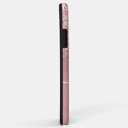 Rose Gold Future Glitzer Case-Mate iPhone Fall Hülle (Hinten/Rechts)