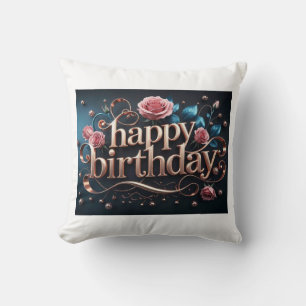 Rose Gold Geburtstag luxuriös elegant extravagant Kissen