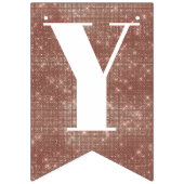 Rose Gold Geburtstagsparty oder Dusche Wimpelkette (Erste Fahne)