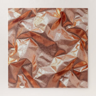 Rose Gold gekräuselte Metallfolie Luxus Puzzle