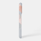 Rose Gold Geometric Abstract Pattern iPhone 16 Hülle (Rechte Seite)