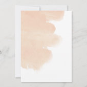 Rose Gold Geometric Bridal Dusche Einladung (Rückseite)